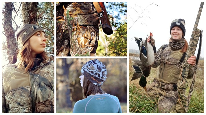 Women's camo hunting clothes and brands.