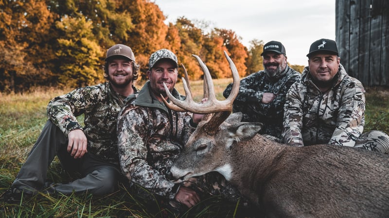 Redmond Hunt team deer hunting on private land.