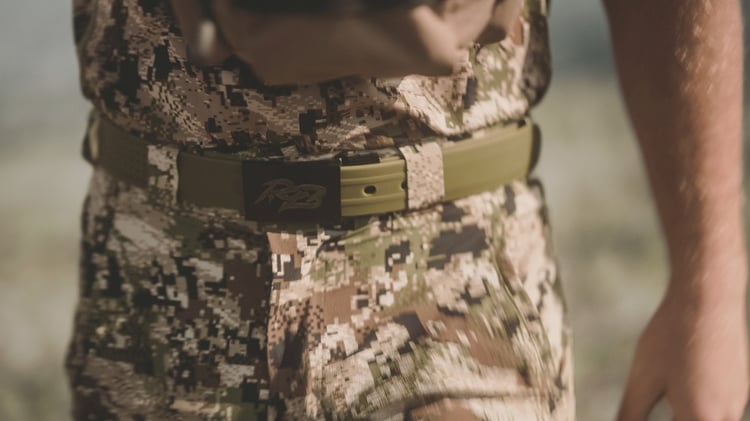 Man in camo hunting clothes